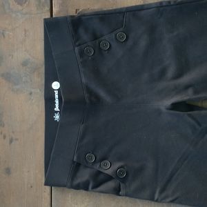 Black Betabrand Women's Pants S long with real front pockets.